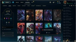 CONTA LOL 279, 177SKINS 24MAESTRIAS 7!! - League of Legends