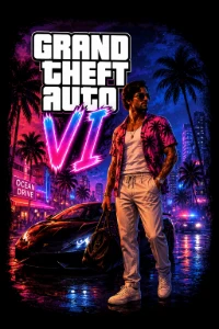 +70 Artes Estilo GTA 6 Estampas BSC