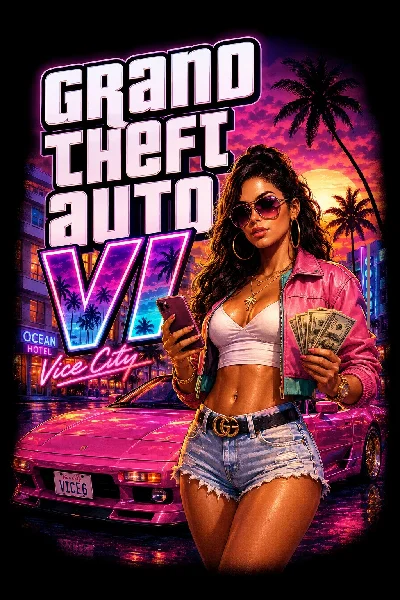 +70 Artes Estilo GTA 6 Estampas BSC