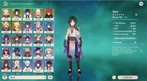CONTA AR 51 - Xiao,Yelan + armas assinaturas e MUITO mais - Genshin Impact