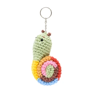 Chaveiro Caracol em Amigurumi - Artesanato e Personalizados
