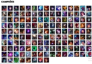 Conta unranked com 145 Champs e 144 Skins - League of Legends LOL