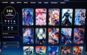 Conta De Lol, Ex-Diamante, +340 Skins, Mmr Alto (Negociação) - League of Legends