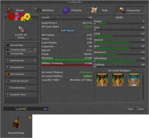 Tibia RP, 157 Quelibra — Char Lover | s/ RK
