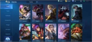 CONTA MÍTICO + 40 HEROIS + 27T SKIN + 53K DE OURO - Mobile Legends