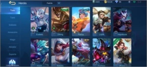 CONTA MÍTICO + 40 HEROIS + 27T SKIN + 53K DE OURO - Mobile Legends