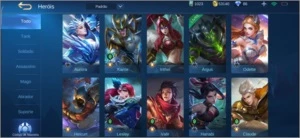 CONTA MÍTICO + 40 HEROIS + 27T SKIN + 53K DE OURO - Mobile Legends