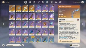 AR55: 9 personagens e 4 armas T5 (HuTao/Eula/Shogun/Shenhe) - Genshin Impact
