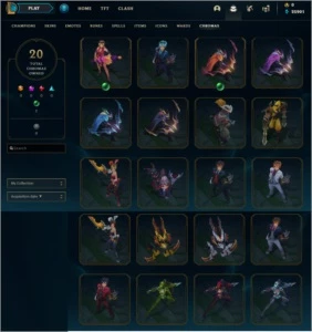 CONTA LOL (SERVER BR) - 250 SKINS - League of Legends