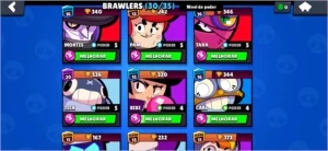CONTA BRAWL STARS 11725 TROFÉUS 216 GEMAS 30/35 BRAWLERS