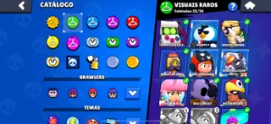 Conta com várias skins e brawlers - Brawl Stars