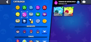 Conta com várias skins e brawlers - Brawl Stars