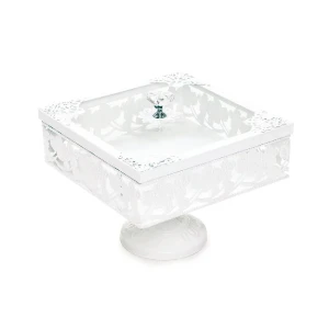 Bandeja de Metal com Pedestal - M, G ou GG - Artesanato e Personalizados