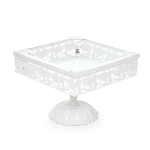 Bandeja de Metal com Pedestal - M, G ou GG - Artesanato e Personalizados