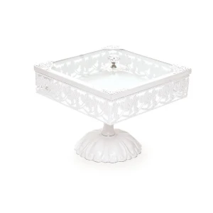 Bandeja de Metal com Pedestal - M, G ou GG - Artesanato e Personalizados