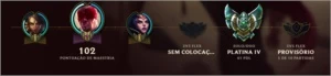 Conta Platina IV - League of Legends LOL