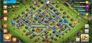 CENTRO DE VILA NÍVEL 13 QUASE COM 13 PASE - Clash of Clans