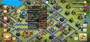 CENTRO DE VILA NÍVEL 13 QUASE COM 13 PASE - Clash of Clans