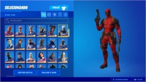 Vendo Conta Fortnite 151 skins e + de 90 picaretas.