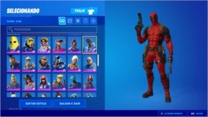 Vendo Conta Fortnite 151 skins e + de 90 picaretas.