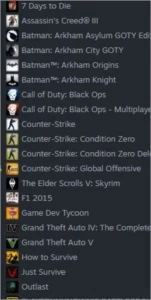 Conta Steam com 24 jogos pagos