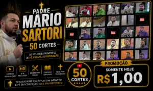 50 Cortes Padre Mario Sartori-Reflexões e Fé -ENTREGA AUTOMÁ - Vídeos e Cortes Cortes Virais