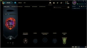 Conta de lol, lvl 276, 160 skins, falta um campeão só - League of Legends