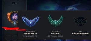 Conta d4  WinRate 74% - League of Legends LOL