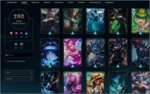 Conta LOL Diamante IV 280 skins - League of Legends