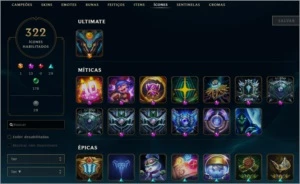 Conta LOL Diamante IV 280 skins - League of Legends