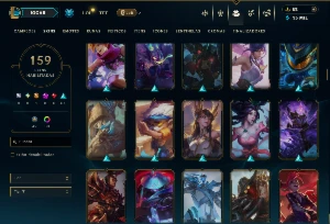 Prata 2 com TODOS os Champs e 159 Skins ( ADC / JG / MID ) - League of Legends LOL