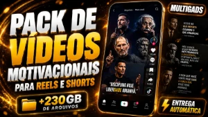Pack De Videos Motivacionais Para Reels E Shorts +50Gb - Vídeos e Cortes Cortes Virais