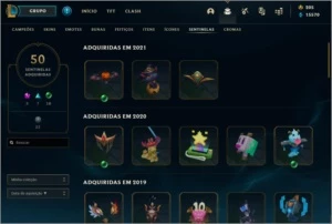 Conta LoL 832 skins, Desde 2012 - League of Legends