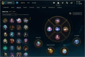 Conta LoL 832 skins, Desde 2012 - League of Legends