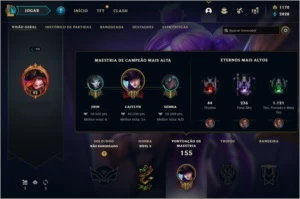 Conta LOL MMR ouro/plat lvl92 com boas skins - League of Legends