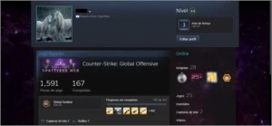 Conta steam com 3 anos de serviço e com csgo prime