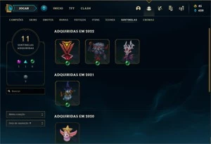 CONTA LOL NICK RARO PLAT 3 - League of Legends
