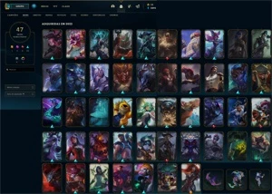 LEVEL 118 - MF VINGADORA EXOCÓSMICA + 47 SKINS + 3 CHROMAS - League of Legends LOL
