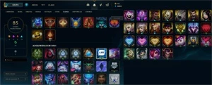 LEVEL 118 - MF VINGADORA EXOCÓSMICA + 47 SKINS + 3 CHROMAS - League of Legends LOL