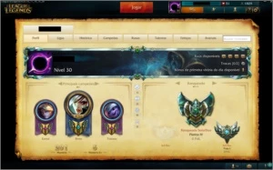 Conta League Of Legends Platina 4 s6 (c/borda) LOL
