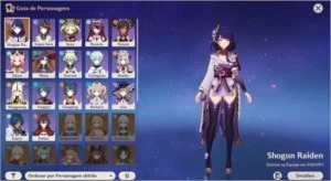 AR45 COM RAIDEN SHOGUN+MONA E TÚMULO DO LOBO - Genshin Impact