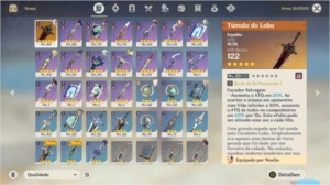 AR45 COM RAIDEN SHOGUN+MONA E TÚMULO DO LOBO - Genshin Impact