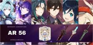 AR 56  9 personagens T5, 3 Armas T5 e Banner Garantido - Genshin Impact