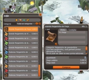 (Todos) Pergaminho de Características - Entrega Imediata - Dofus