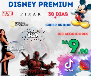 O Melhor da Disney com Conta Premium e Ganhe 100 Seguidores - Assinaturas e Premium