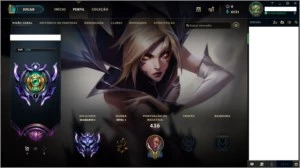 Conta League of Legends Mestre LOL