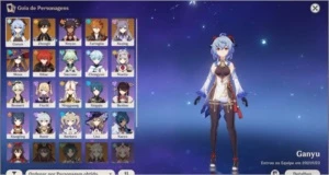 AR55 DILUC C2 , GANYU, MONA, ZHONGLI, CHILDE, KEQING C1 - Genshin Impact