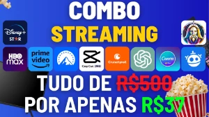 Plataformas De Streaming De R$500 Por Apenas R$37 + Brindes - Cursos e Treinamentos