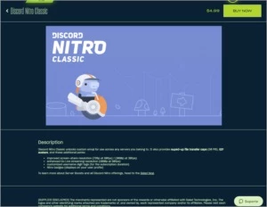 Discord Nitro Classic - Assinaturas e Premium