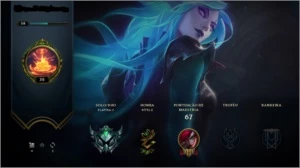 conta plat 2, win rate muito alto - League of Legends LOL